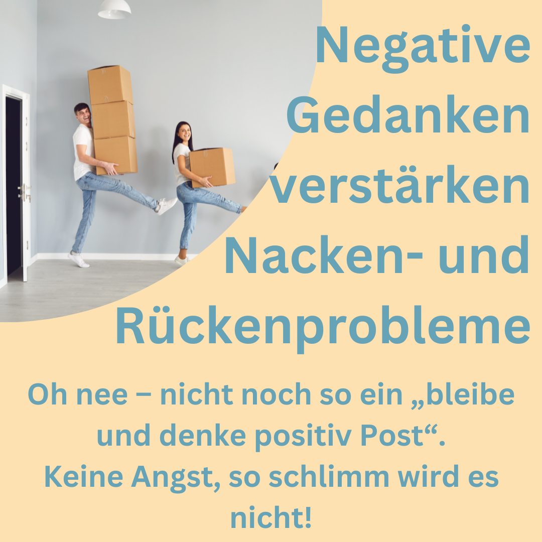 Rückenschmerzen und Gedanken